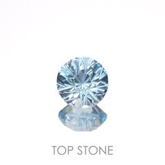 ◇カスタムカット◇ブルートパーズ ブラジル産 1.84ct[221219355]7x7mm前後