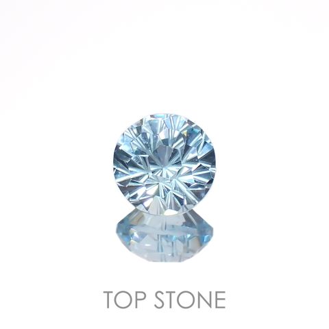 ◇カスタムカット◇ブルートパーズ ブラジル産 1.84ct[221219355]7x7mm前後
