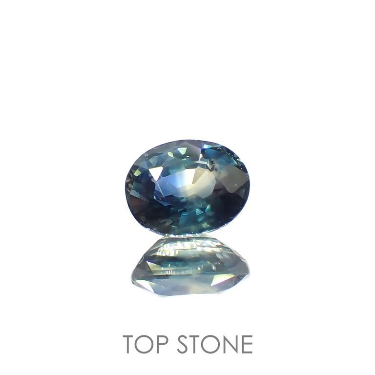 バイカラー サファイア 1.34ct ルース トリリアント 宝石 天然石