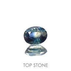 バイカラーサファイア マダガスカル/オーストラリア産 0.51ct[221018232]4.8x3.9mm前後