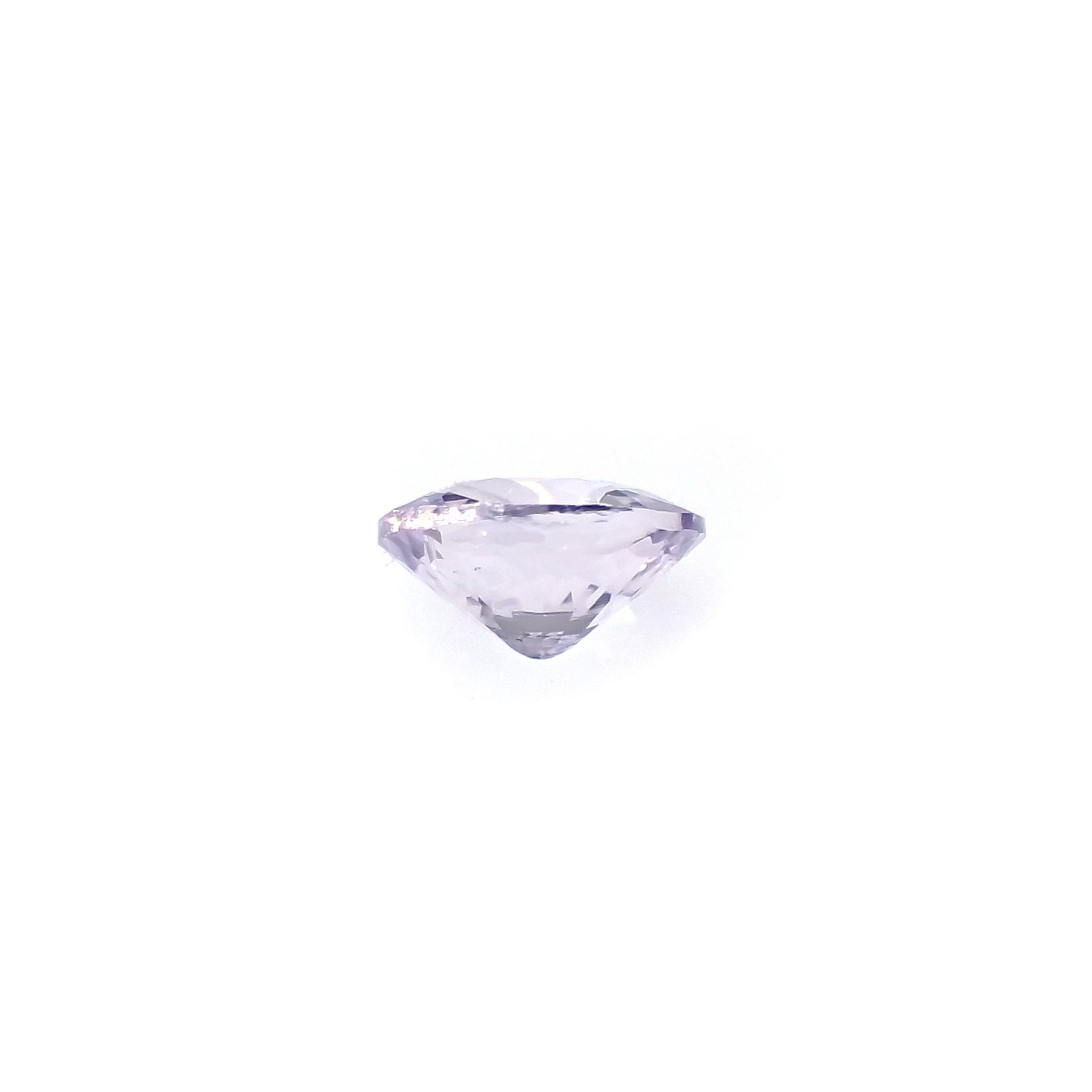 アイスラベンダーサファイア(宝石名サファイア)スリランカ/マダガスカル産 0.20ct 識別済[240226282]3.7x3.2mm前後