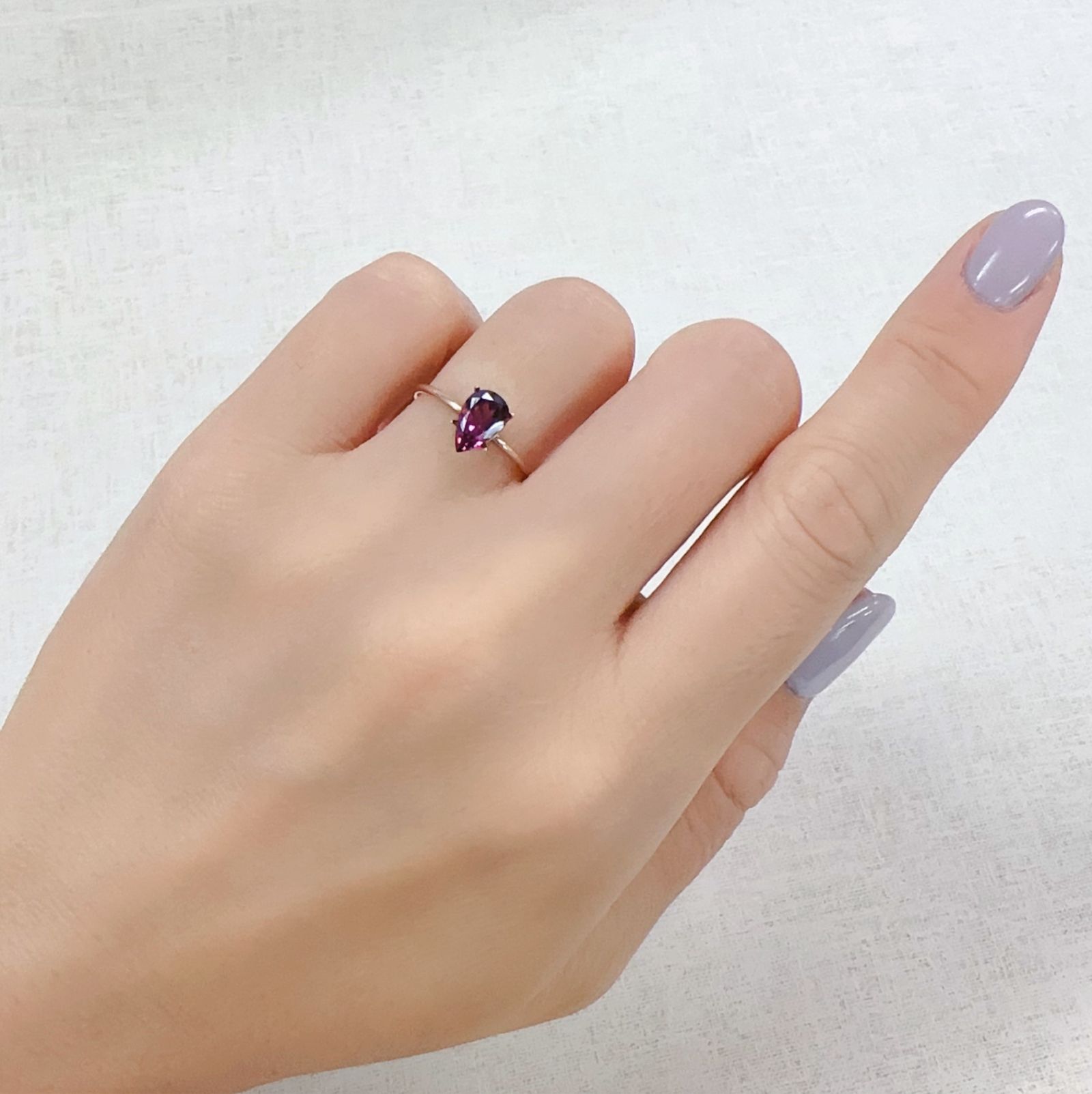 グレープガーネット ブラジル産 0.96ct [250823174]7.8x5mm前後