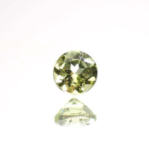 パロットクリソベリル(宝石名クリソベリル)インド産 0.13ct 識別済[220114514]2.9x2.9mm前後