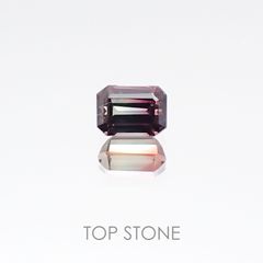 バイカラーサファイア タンザニア産 ルース 0.26ct[20106694]3.7×2.7mm前後