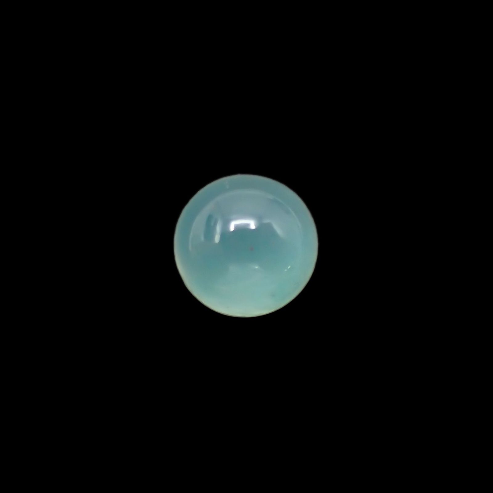 アクアプレーズ(宝石名ブルー グリーン・カルセドニー) 南アフリカ産 3.07ct 識別済[210812332]8.9×8.9mm前後