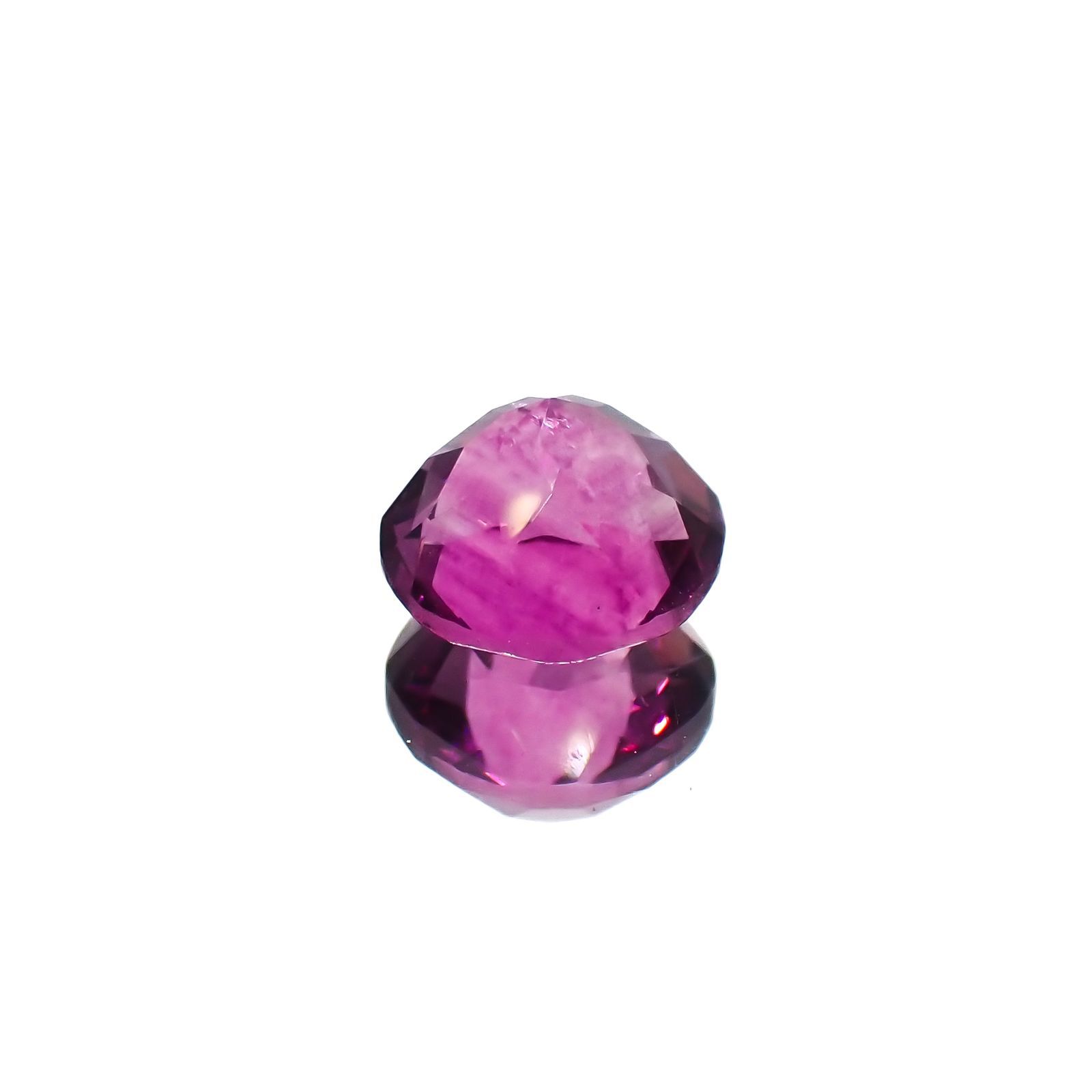 ピンクパープルフローライト 中国産 1.66ct[221018446]7.2x7.1mm前後