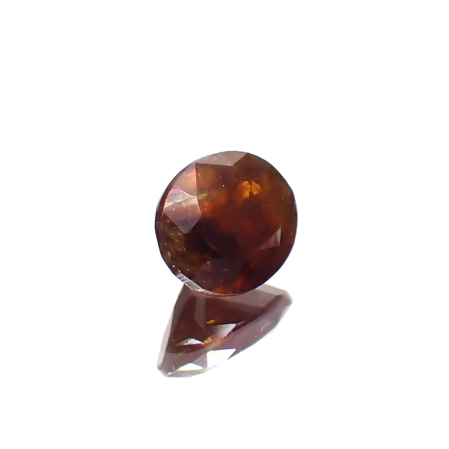 レインボーガーネット 日本・奈良県産 0.61ct[230923306]5.5x4.6mm前後