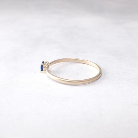 リング空枠：石留め▶ユークレース（お客様製作例）