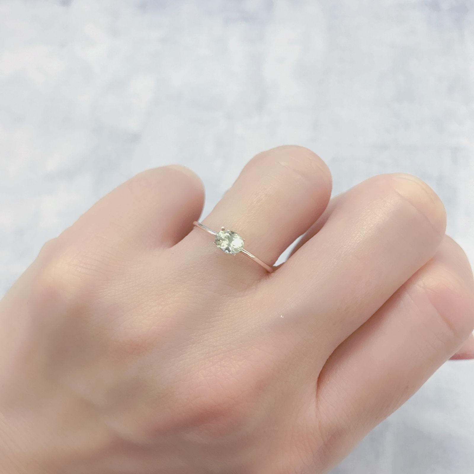 クリソベリル(宝石名クリソベリル)マダガスカル産 0.46ct 識別済[220114494]5.2x4mm前後