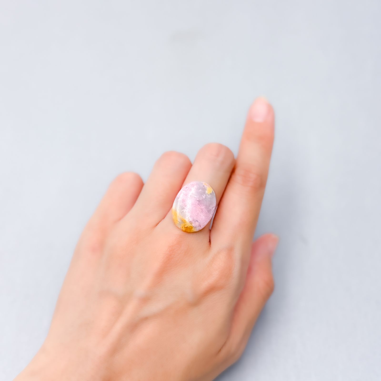レアStones Throw 　6枚セット　ストーンスロウ ピンクパッションクォーツ イタリア産 10.27ct [250730627]22x16