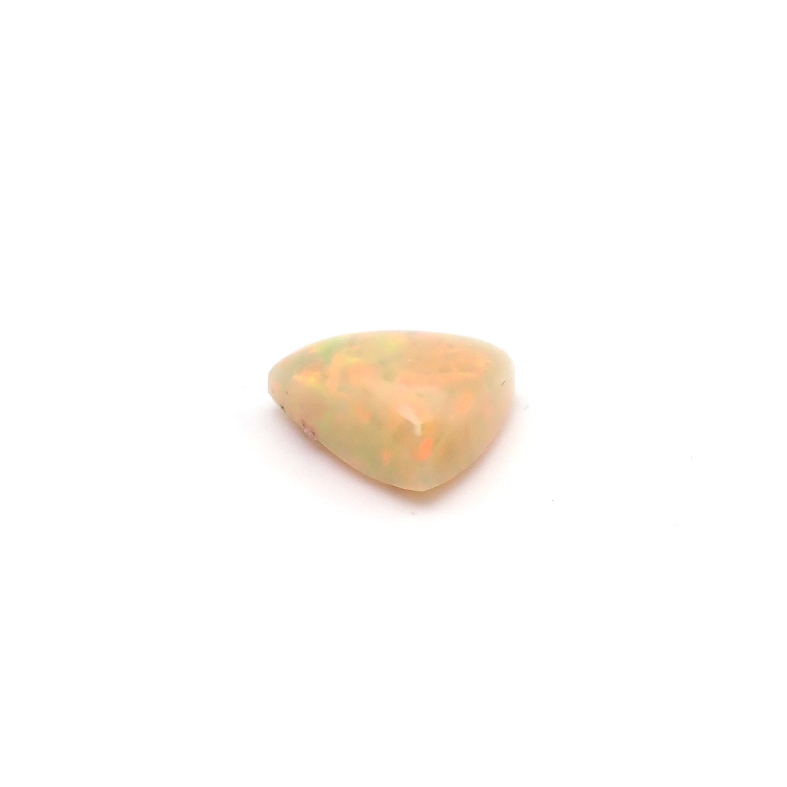 エチオピアオパール(宝石名オパール)エチオピア産 ソ付(彩珠) 4.189ct / 13.4x12.7mm前後 [260722822]