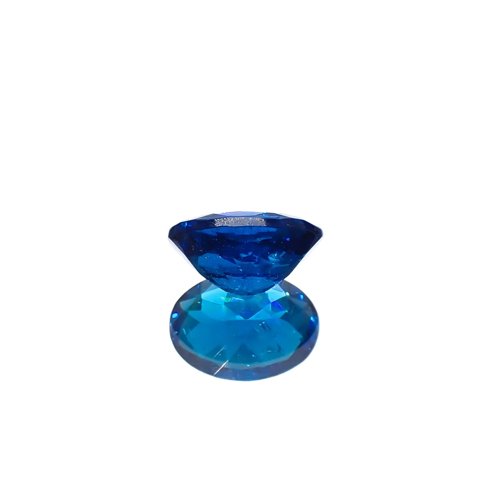 ディープブルーアパタイト マダガスカル産 0.85ct[240628158]7x5.1mm前後