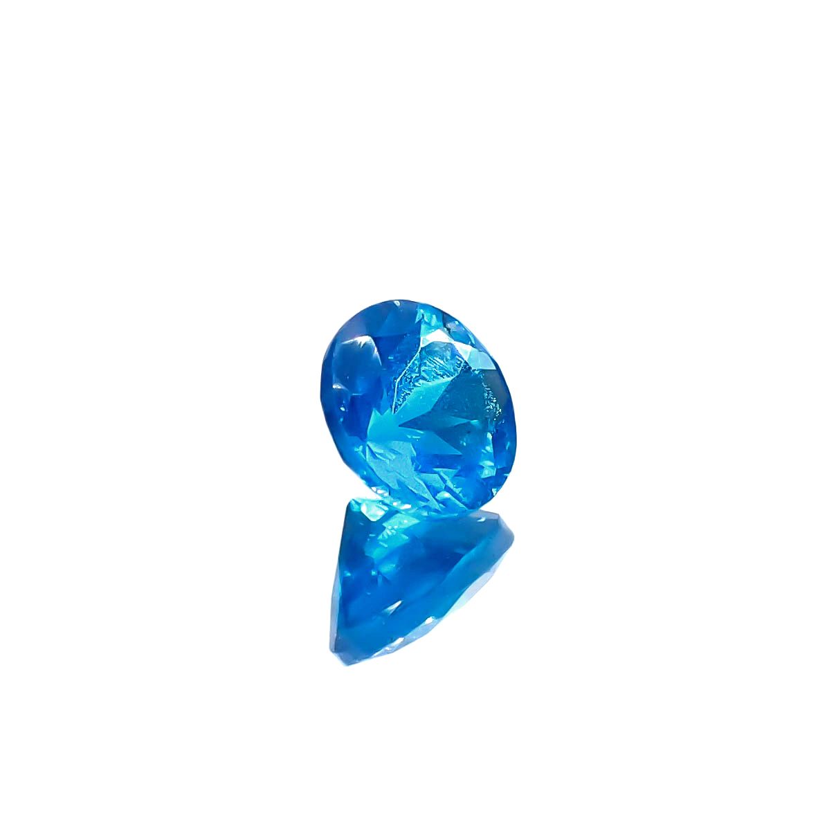 ネオンブルーアパタイト マダガスカル産 0.51ct[231224993]4.9x4.8mm前後