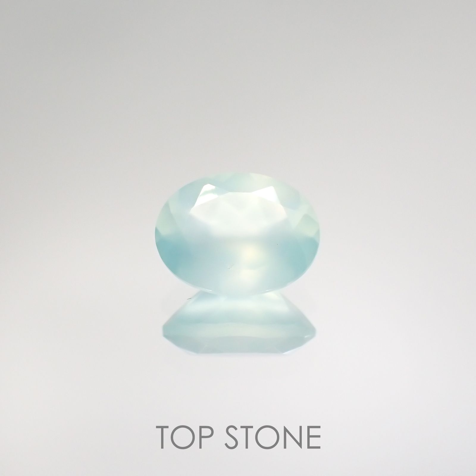 アクアプレーズ(宝石名ブルー グリーン・カルセドニー) 南アフリカ産 1.14ct 識別済[210912341]8.1×6mm前後