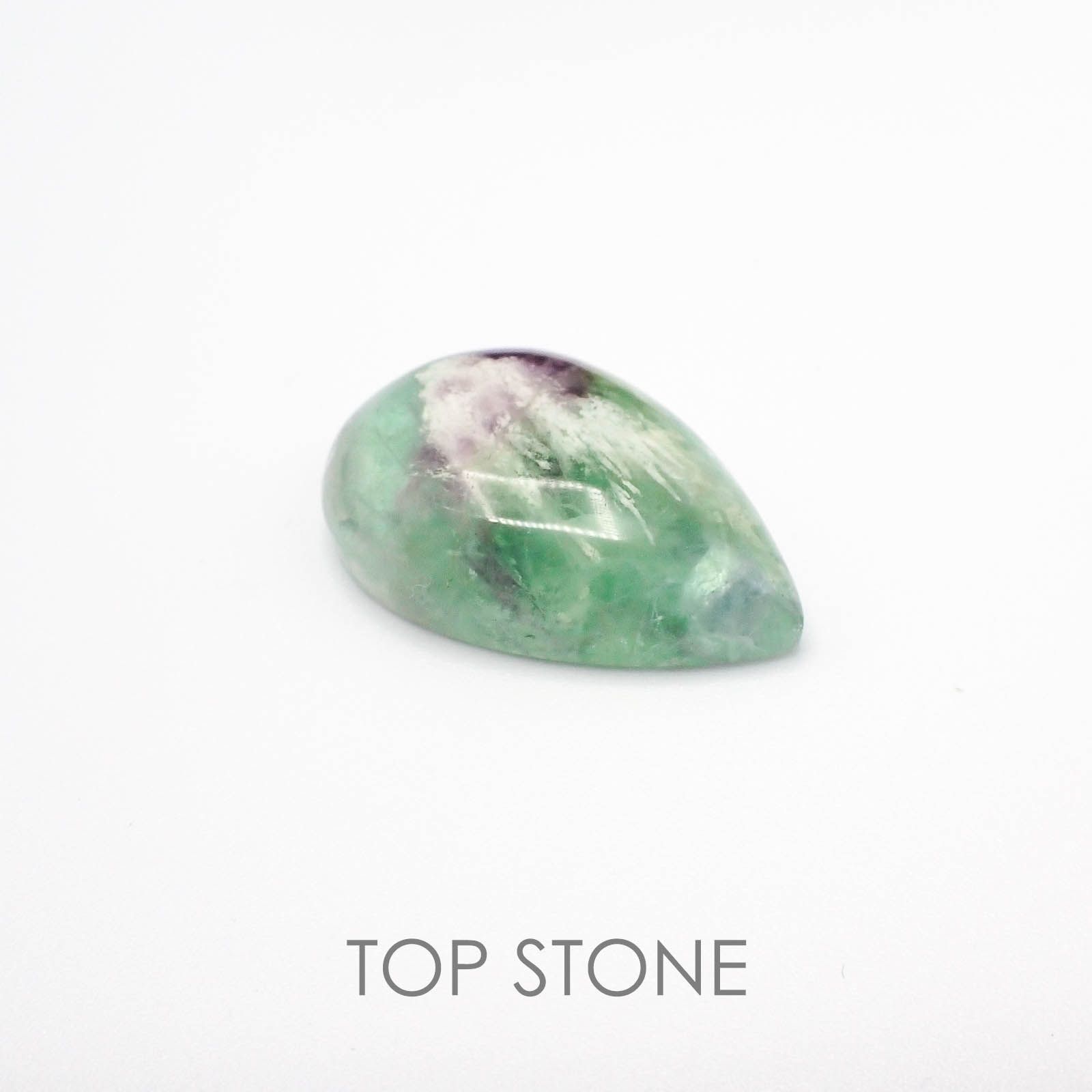 エンジェルフェザーフローライト 中国産 ルース 51.67ct[20073582]32.1×21.8mm前後