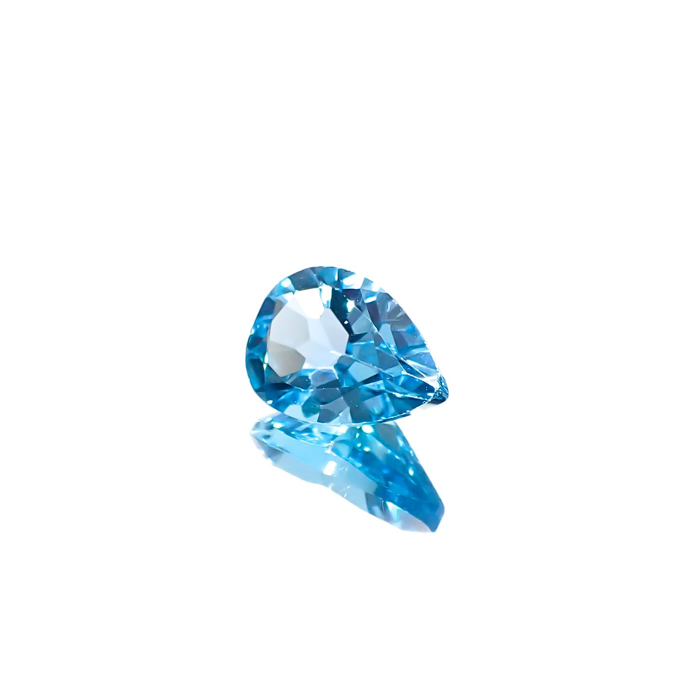 スイスブルートパーズ ブラジル産 1.65ct [241229582]9x6.1mm前後