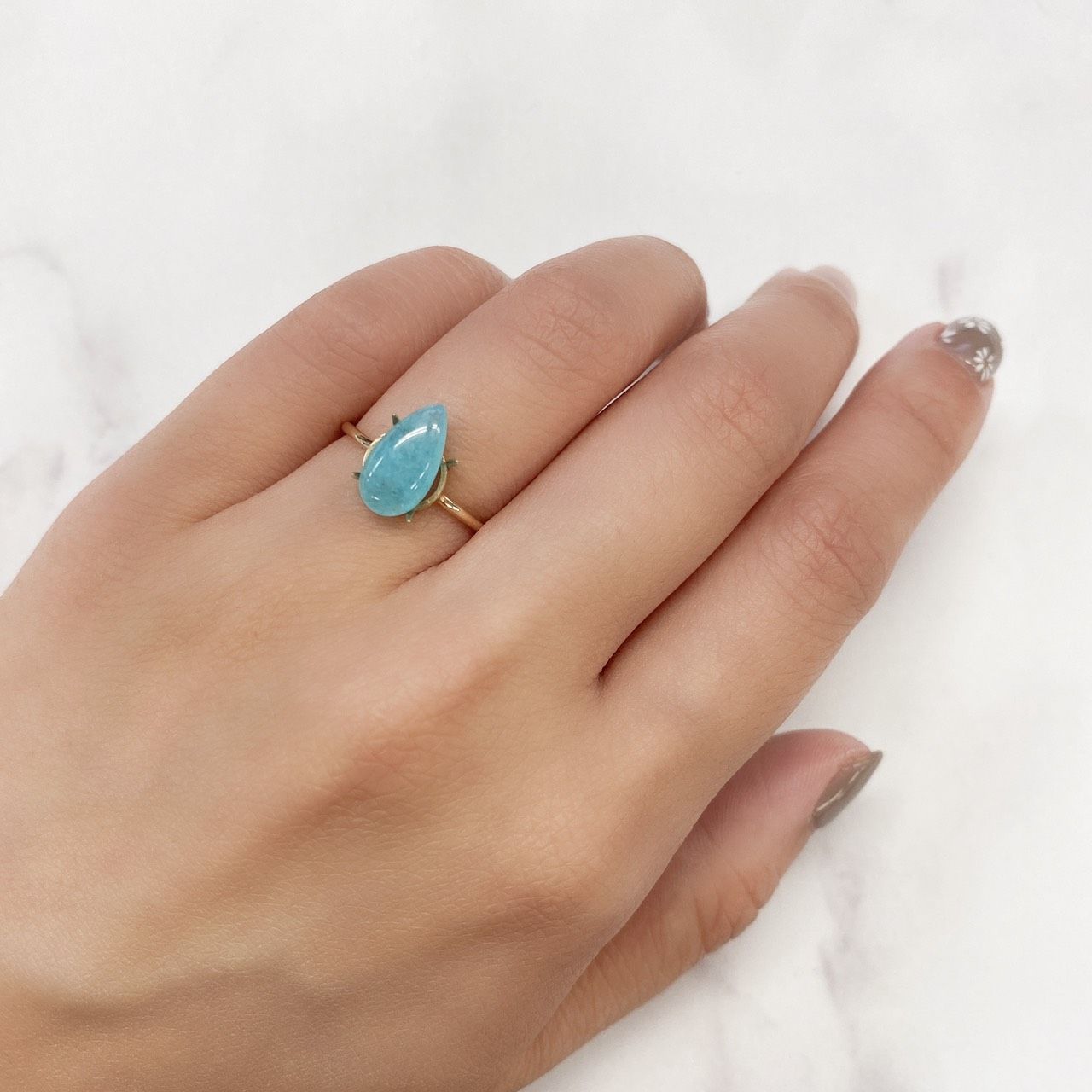 ヘミモルファイト(宝石名ヘミモルファイト) コンゴ産 2.61ct 識別済[210913274]11.7×6.3mm前後