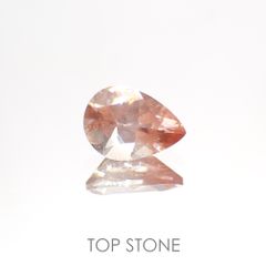 バイカラーオレゴンサンストーン(宝石名バイカラー・ラブラドライト)アメリカ・オレゴン州産 0.61ct 識別済[220113880]7.1x5mm前後