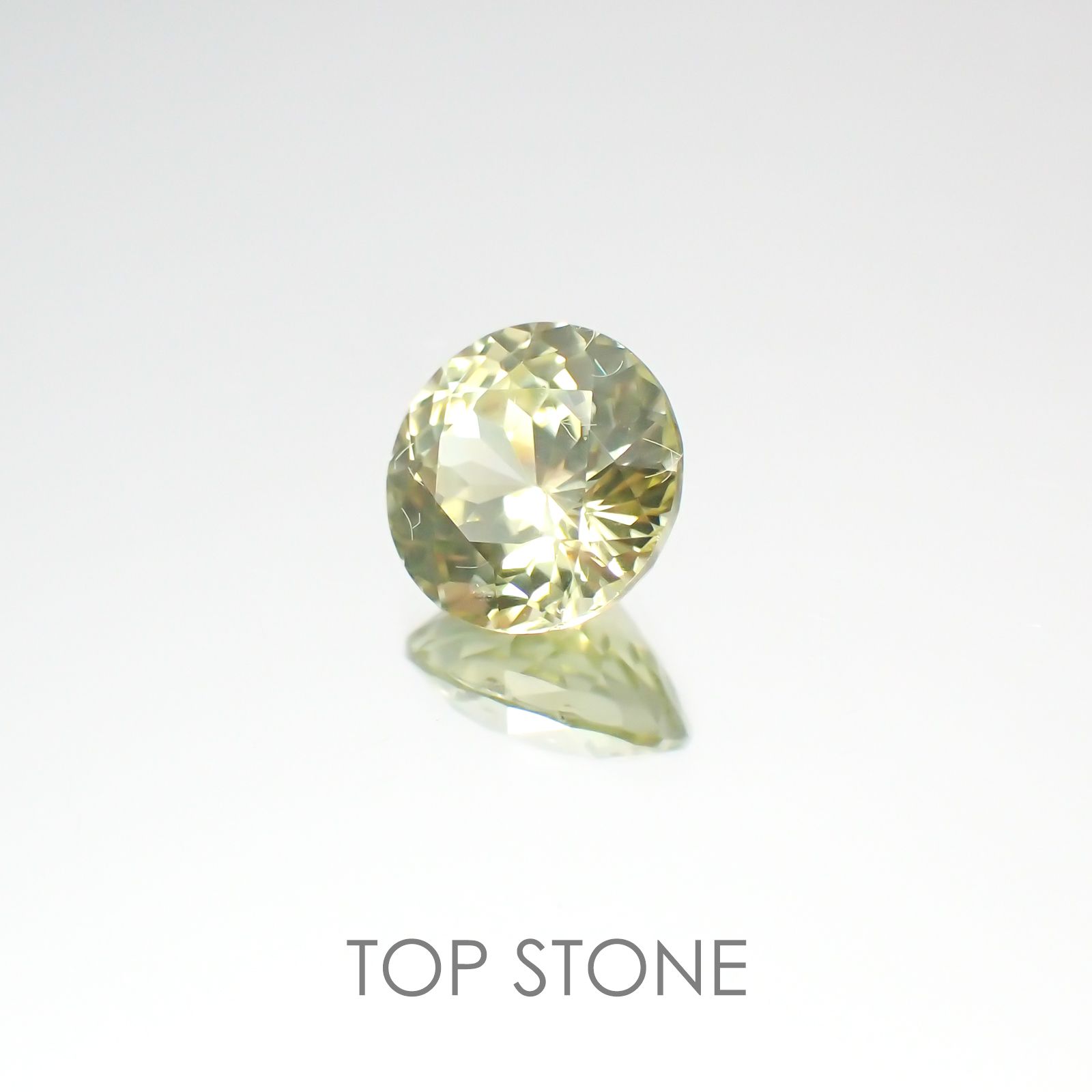 グリーンジルコン スリランカ,カンボジア産 ルース 1.87ct[20208054]7×7mm前後