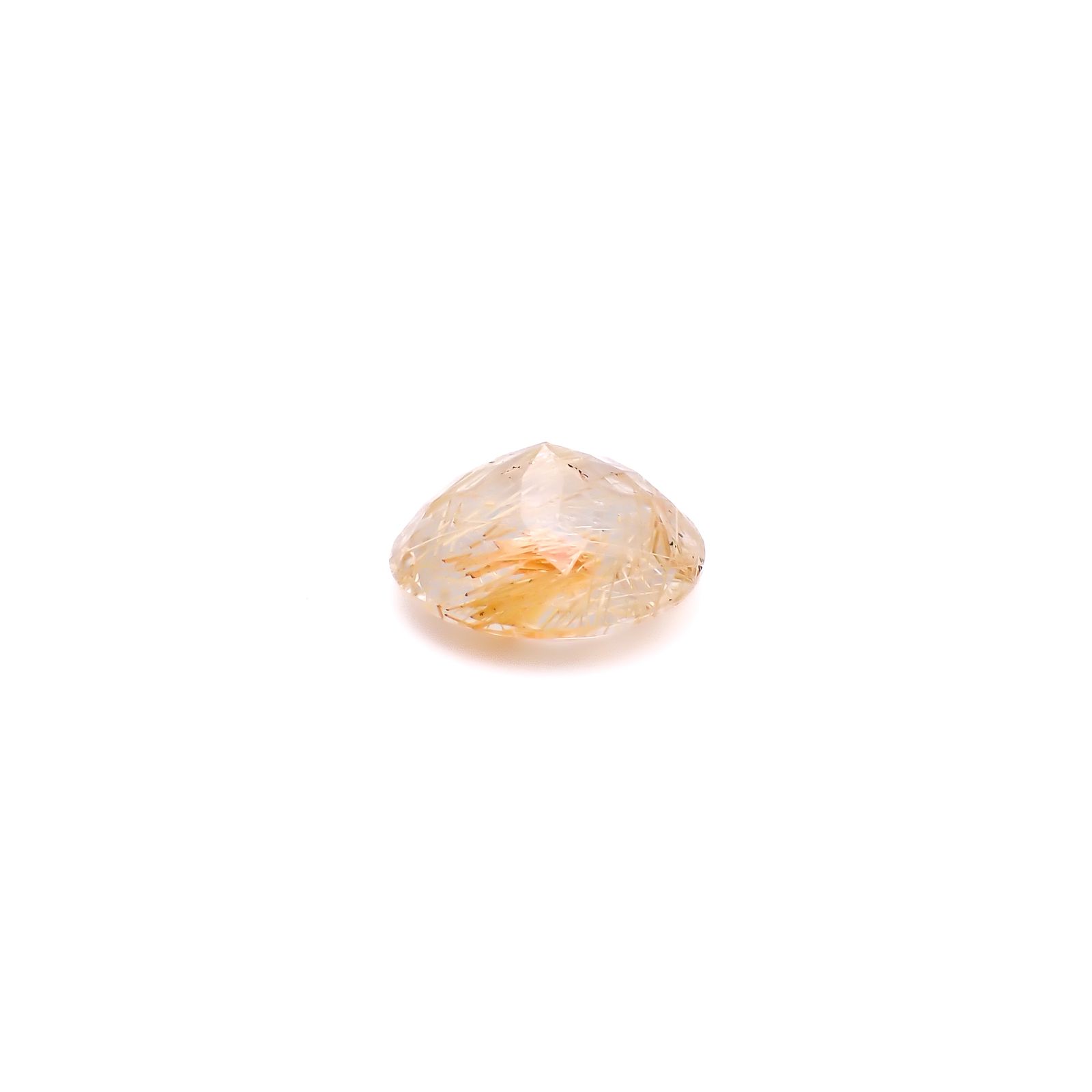 ルチルクォーツ ブラジル産 3.58ct / 10.6x10.7mm前後 [260732407]