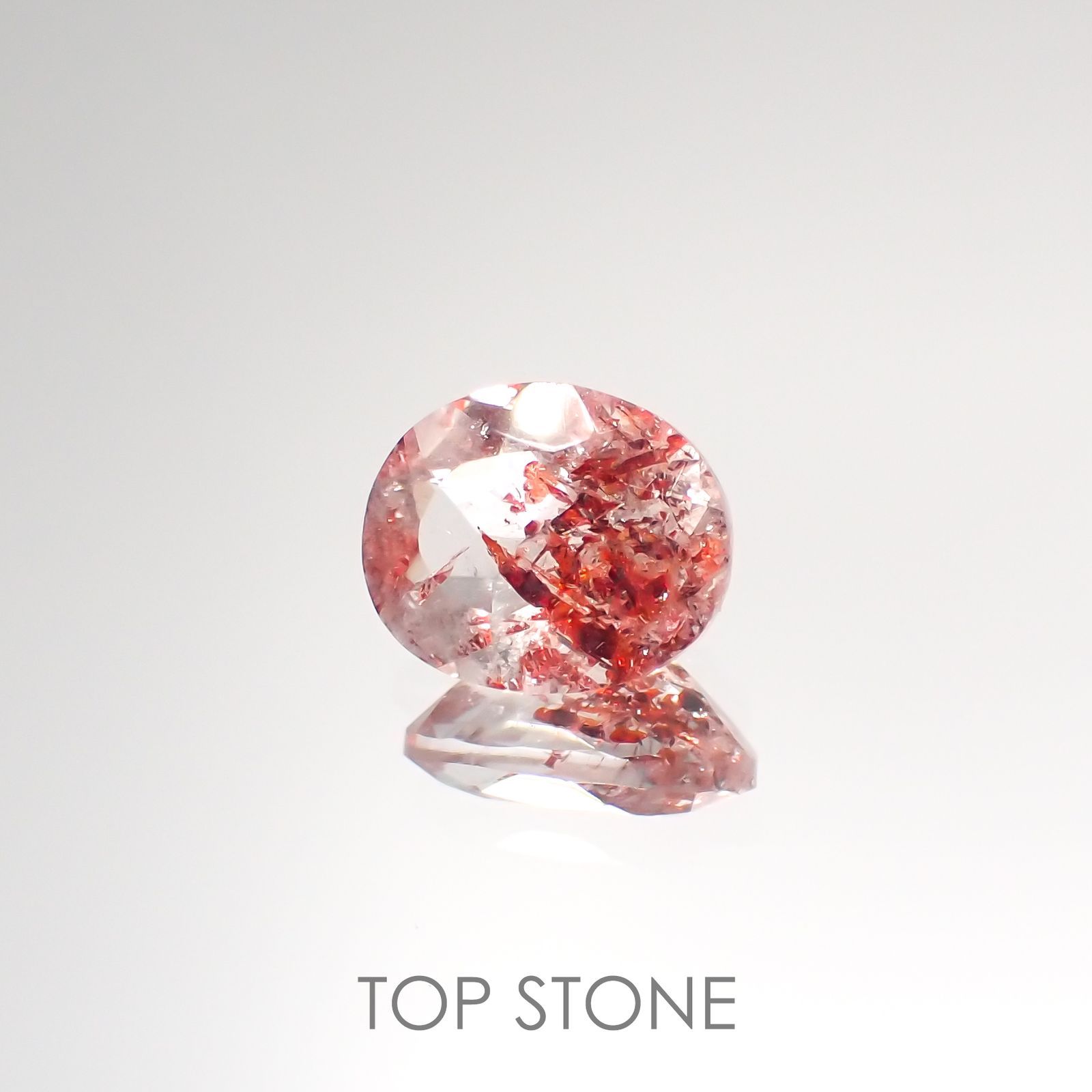 ファイヤークォーツ ナイジェリア産 ルース 1.4ct[210410203]8.3×6.8mm前後