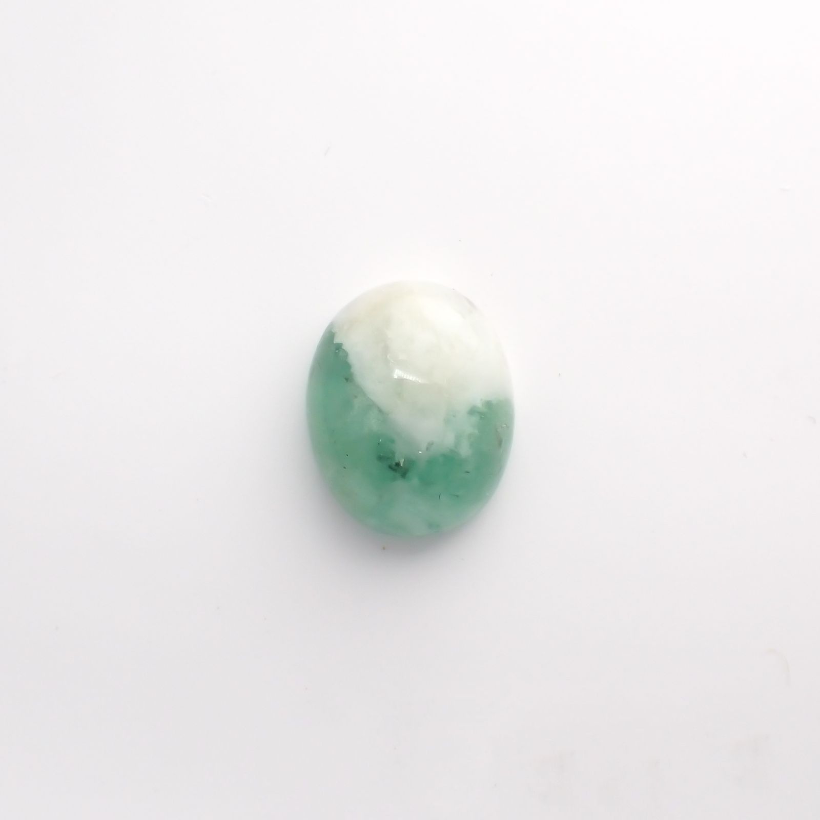 マトリックスエメラルド(エメラルドインクォーツ/フェルドスパー) ブラジル産 3.50ct[210812258]11.1×9mm前後