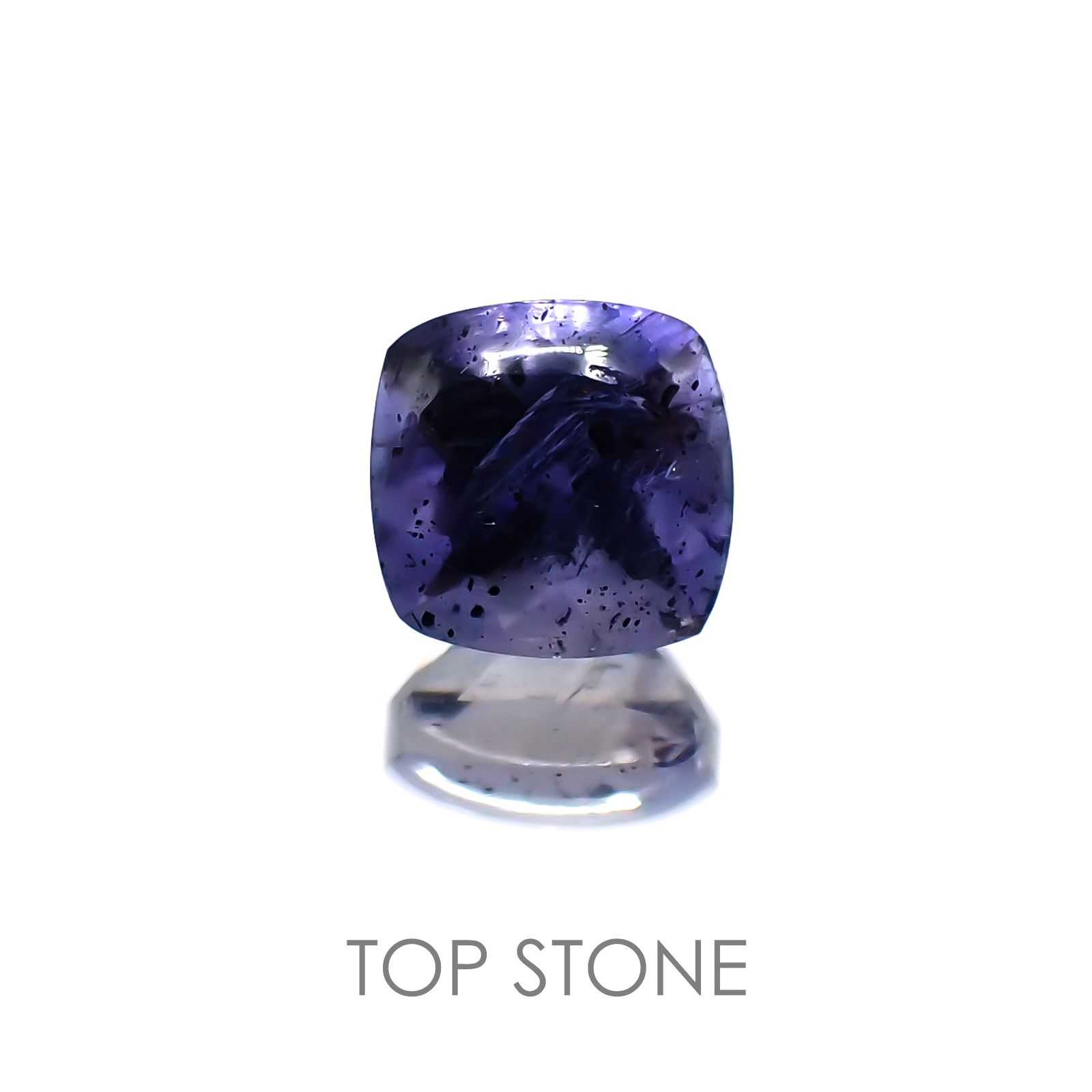 アイオライトサンストーン インド・ブラジル産 ルース 1.19ct[20118179]6×6mm前後