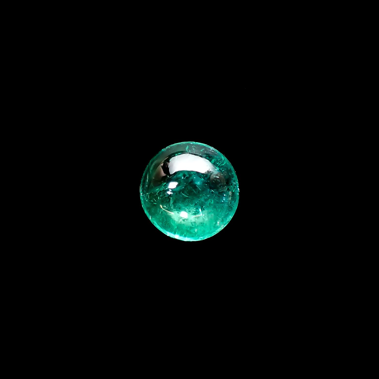 パライバトルマリン(宝石名トルマリン/別名パライバ・トルマリン)ブラジル・キントス鉱山産 0.6ct 識別済[240928730]6.2x6.1mm前後