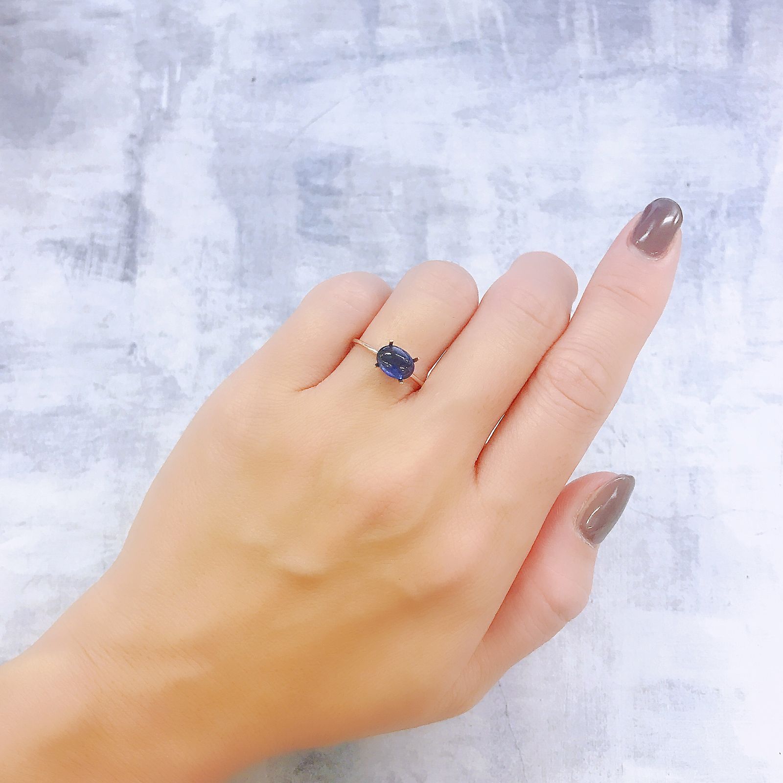 サファイア(宝石名ブルー・サファイア)スリランカ/マダガスカル産 1.58ct 識別済[220918140]7.9x5.8mm前後