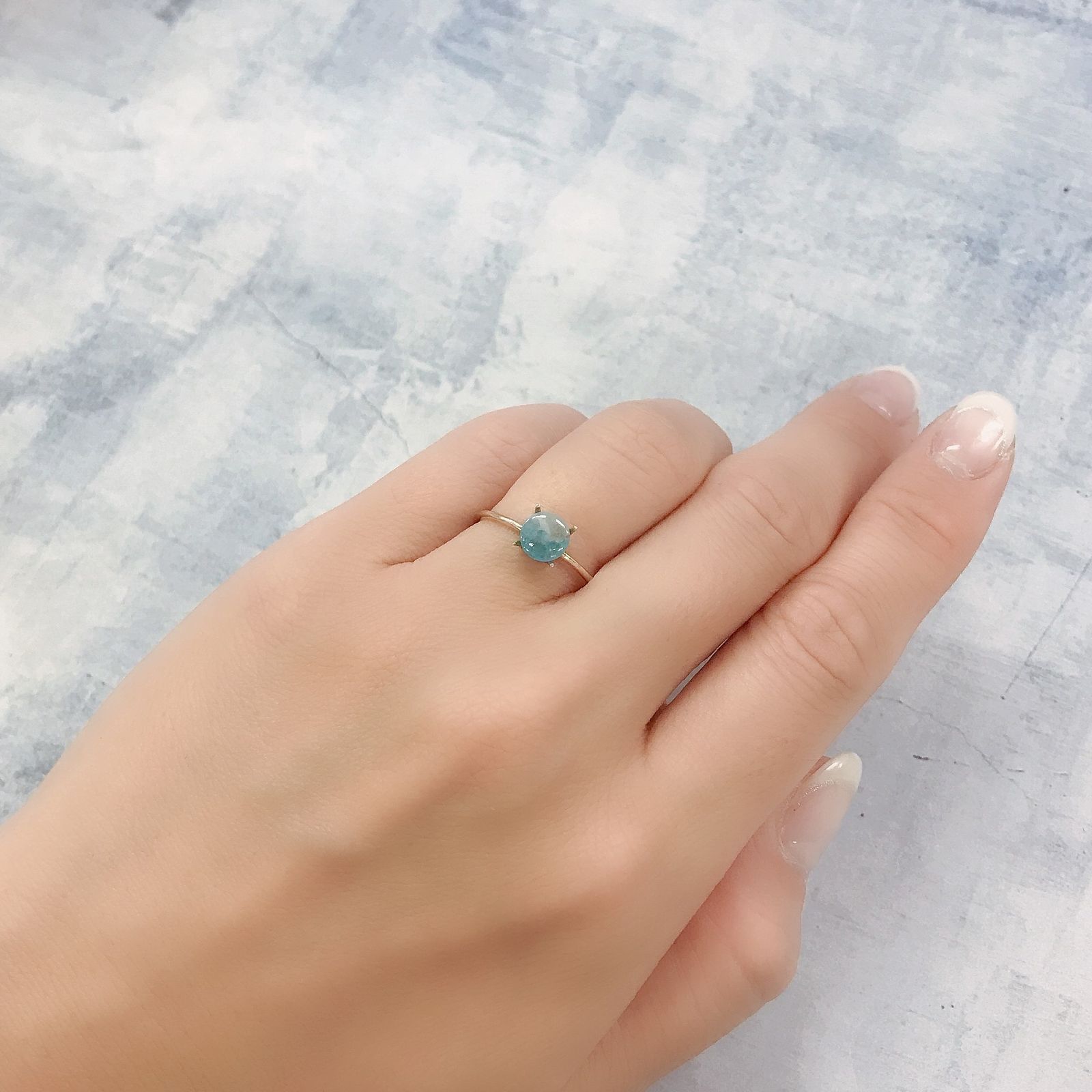 パライバトルマリンインクォーツ ブラジル産 0.62ct[220716918]6.1x6mm前後