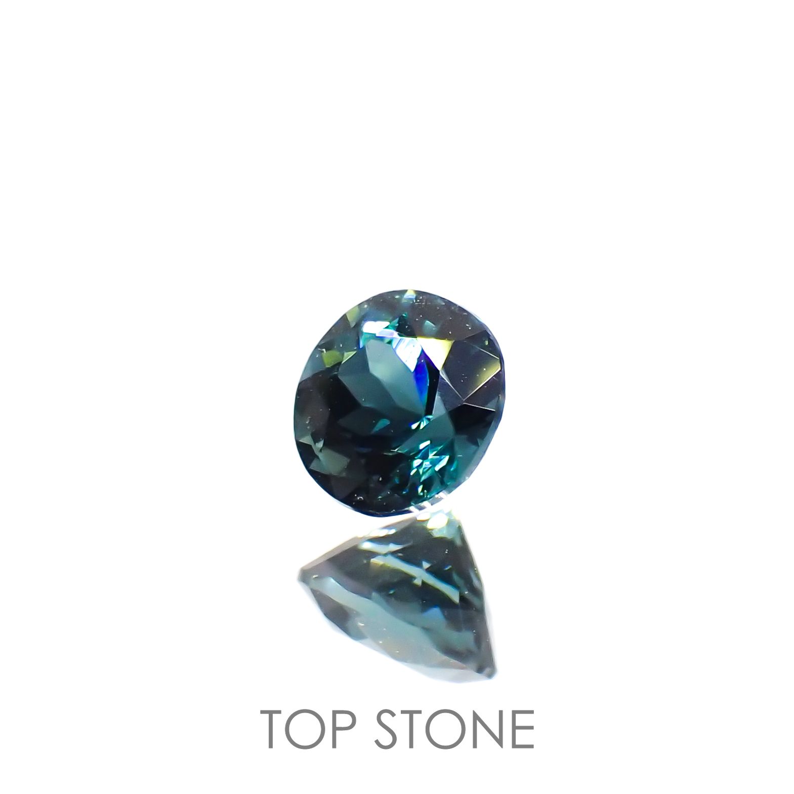 ブルートルマリン(宝石名トルマリン)アフガニスタン産 0.52ct 識別済[220515845]4.8x4.7mm前後