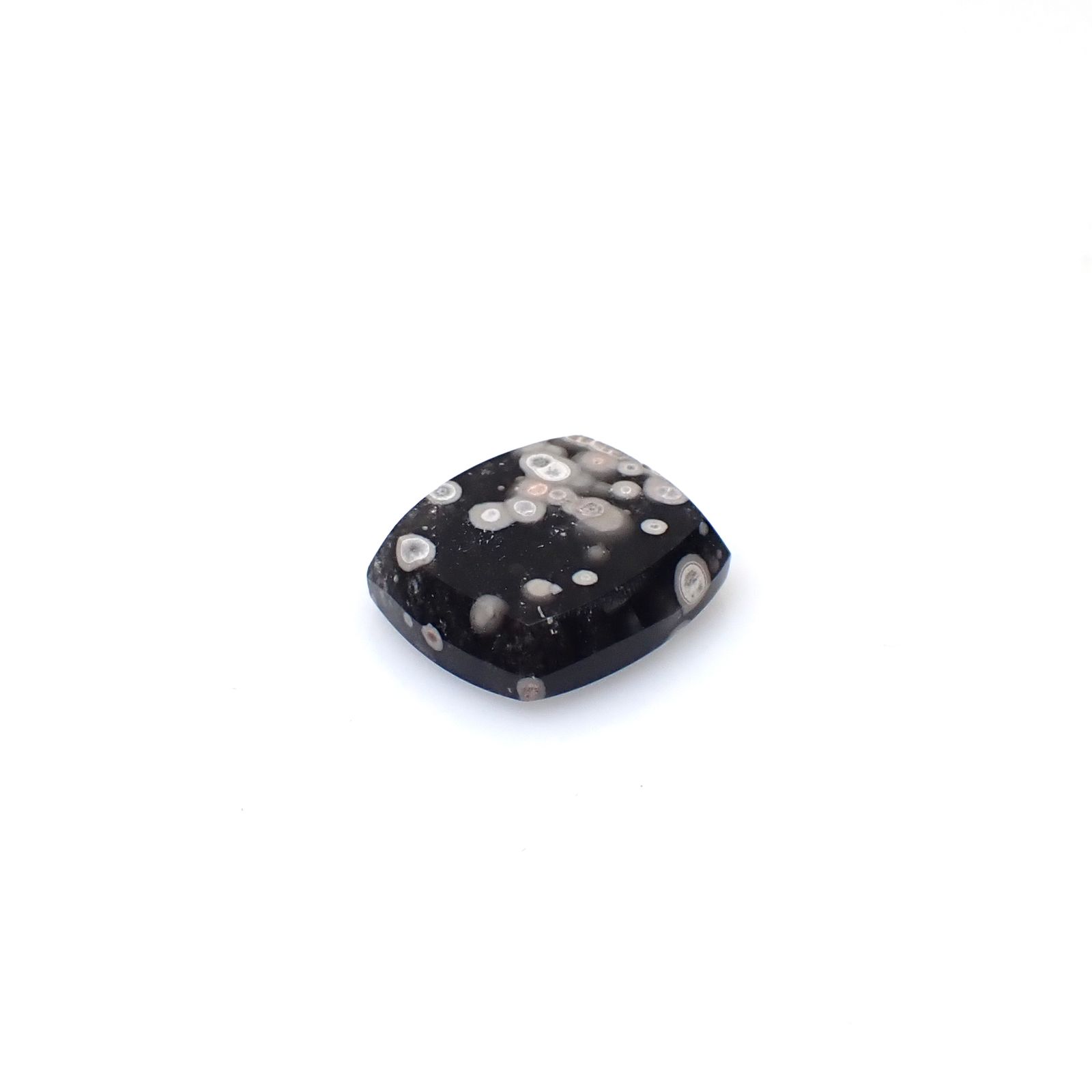 コスミックオブシディアン イタリア産 6.02ct [250730663]13.8x12.1mm前後