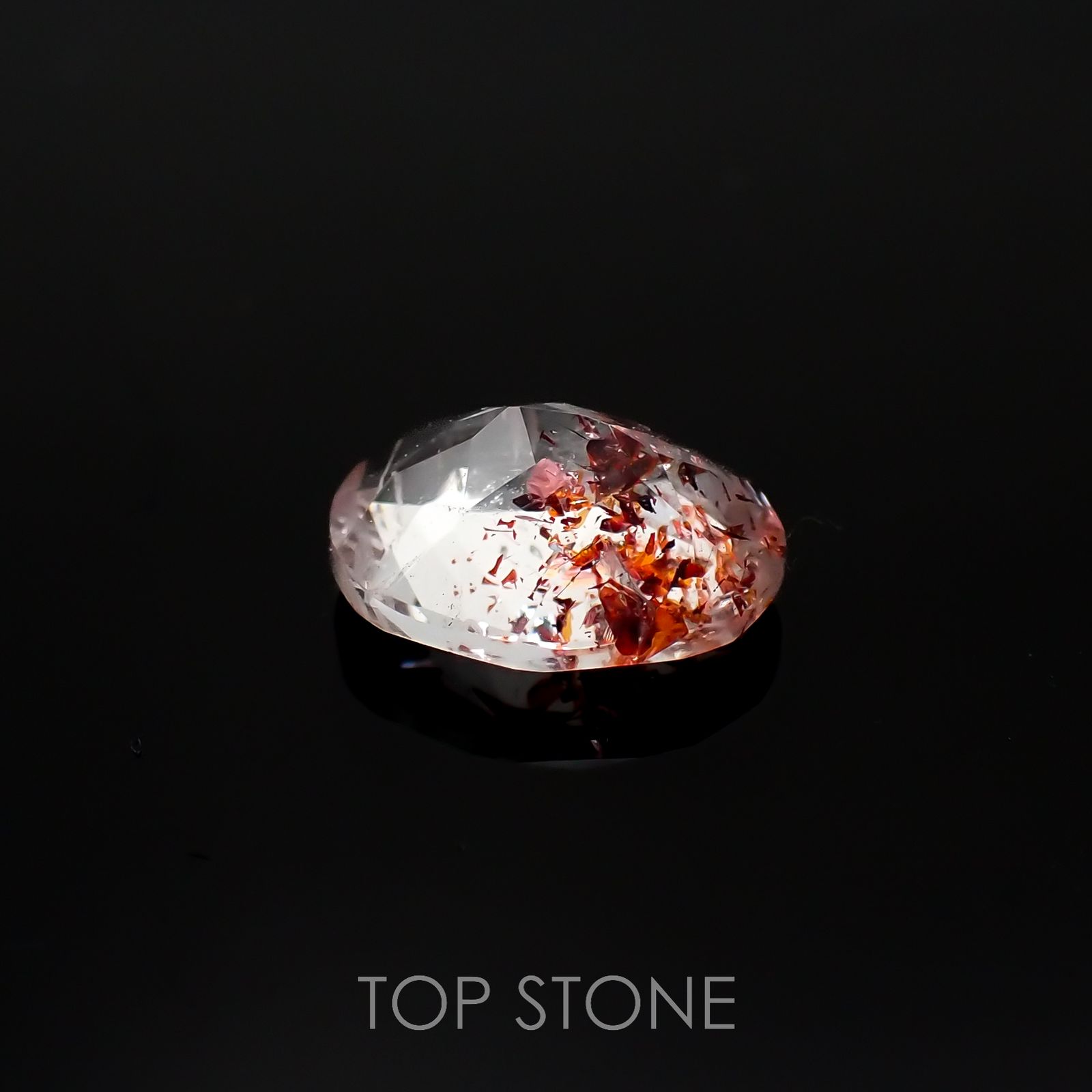 ファイヤークォーツ ナイジェリア産 1.40ct[220917574]8.6x7mm前後