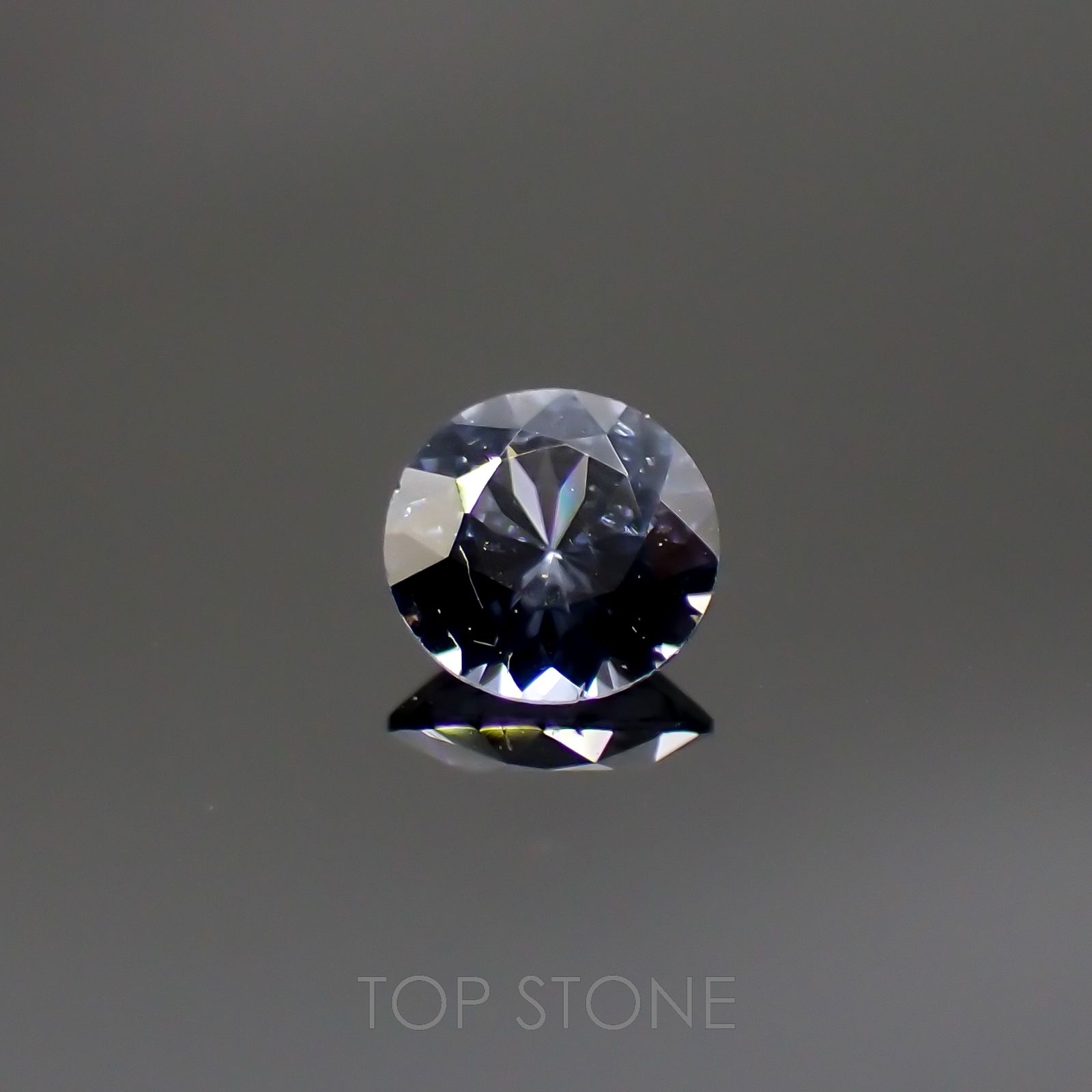 グレイッシュブルースピネル(宝石名スピネル)ビルマ/マダガスカル産 0.20ct 識別済[220817447]3.8x3.8mm前後