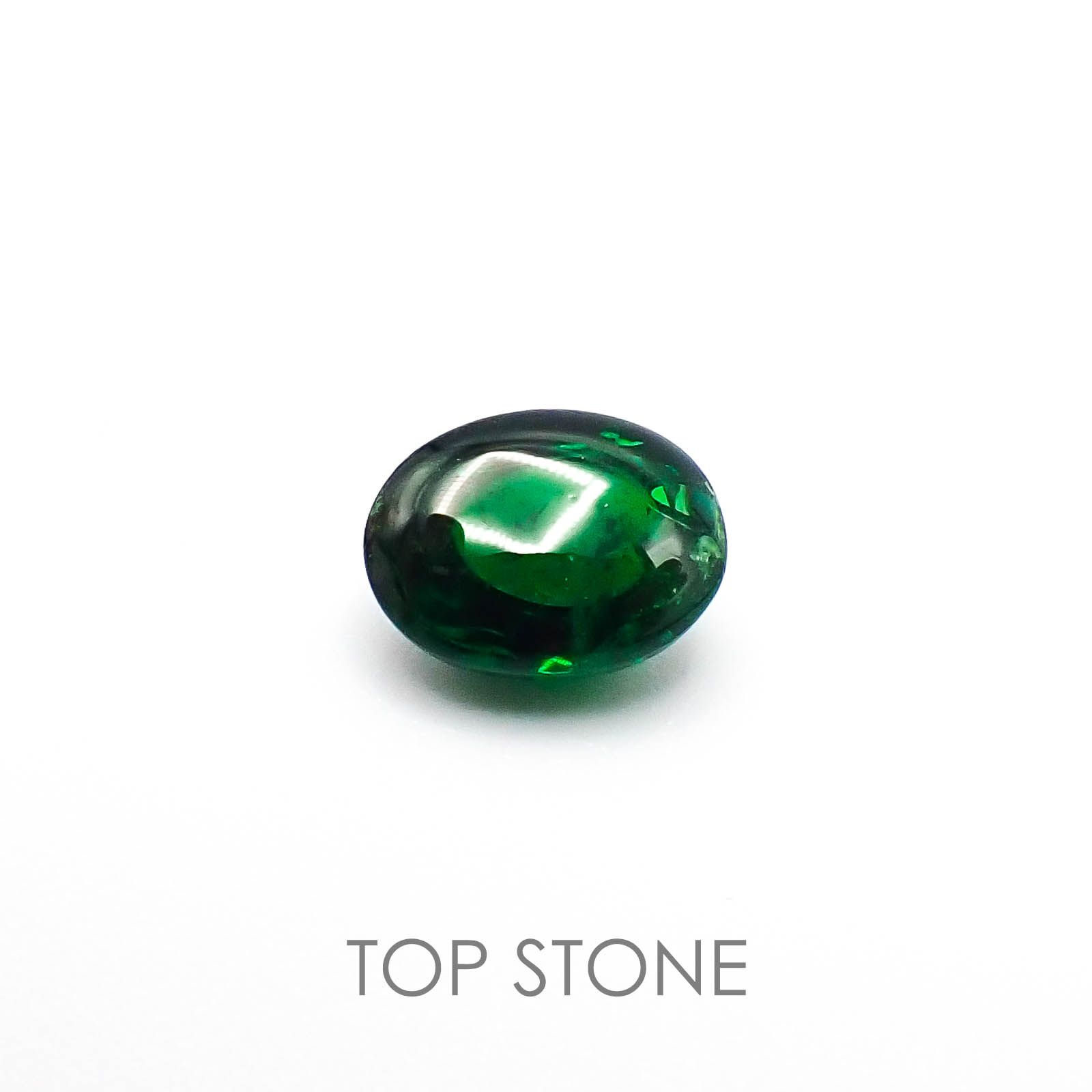 ツァボライト(宝石名グリーン グロッシュラー・ガーネット)タンザニア産 1.69ct 識別済[220717138]7.8x6mm前後