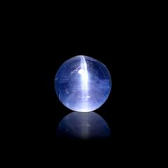 アパタイトキャッツアイ(宝石名ブルー アパタイト・キャッツアイ)マダガスカル産 1.591ct ソ付(彩珠)[231023940]6.8x6.7mm前後