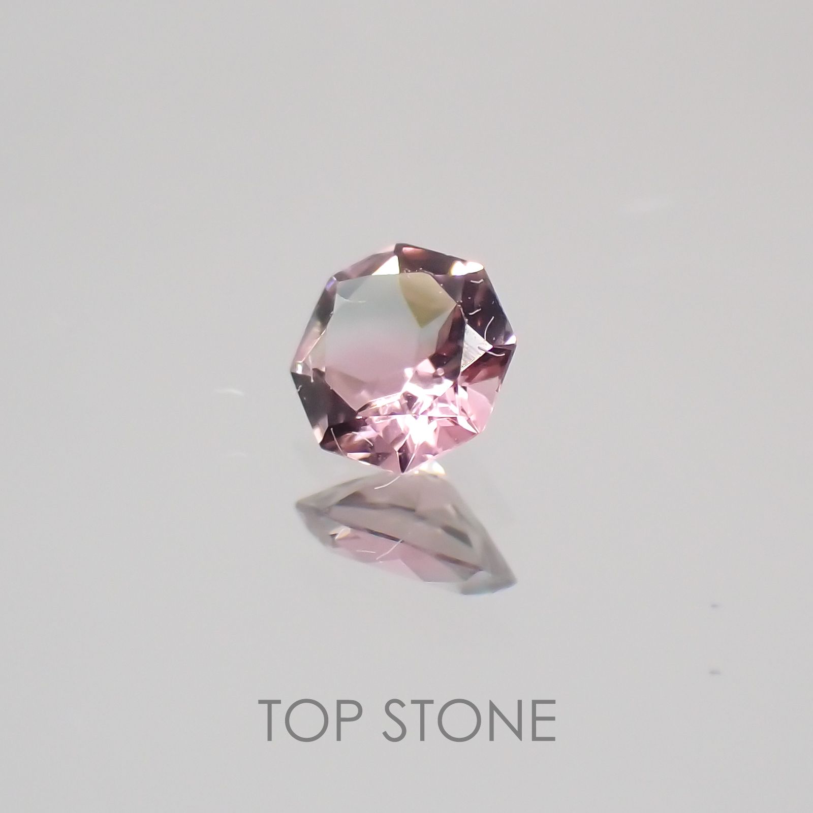 ◇オクタゴンカット◇バイカラートルマリンSA ブラジル・アフリカ産 ルース 0.08ct[21019160]2.9×2.9mm前後