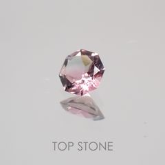 ◇オクタゴンカット◇バイカラートルマリンSA ブラジル・アフリカ産 ルース 0.08ct[21019160]2.9×2.9mm前後