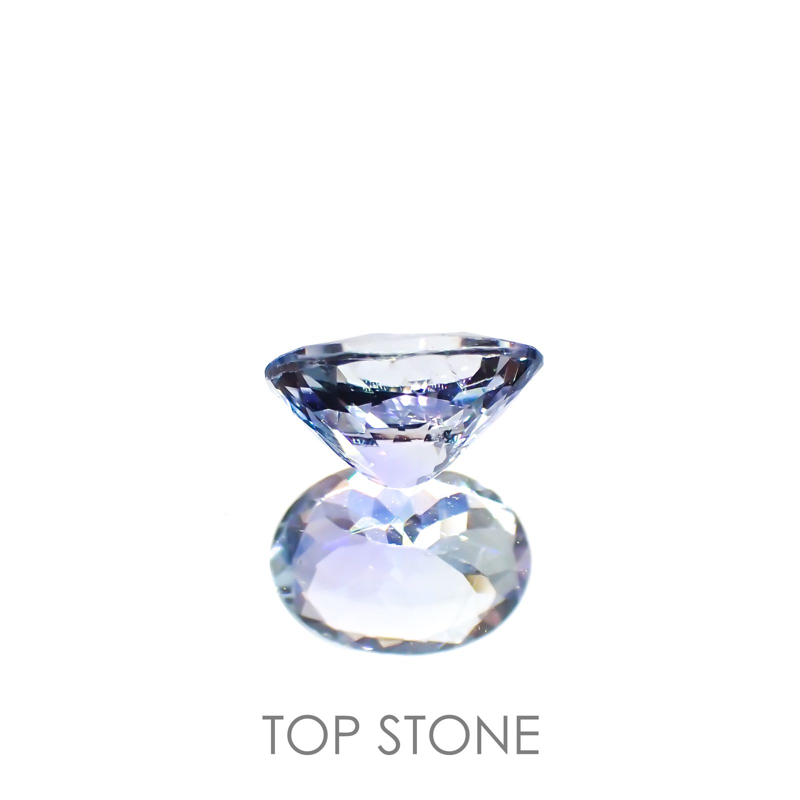 バイカラータンザナイト(ゾイサイト) タンザニア産 ルース 0.98ct[210812662]7.4×5.5mm前後