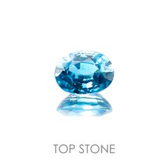 ブルージルコン カンボジア産 ルース 2.1ct[20117930]7.9×6.1mm前後
