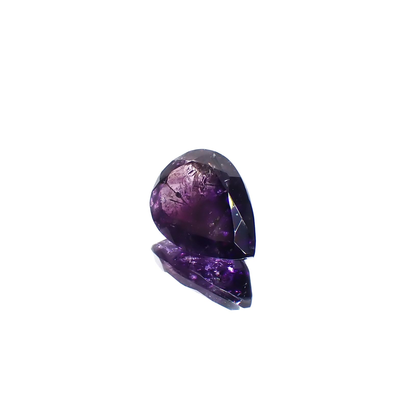 アメジストエレスチャル ナイジェリア産 4.86ct[240928873]14.1x9.8mm前後