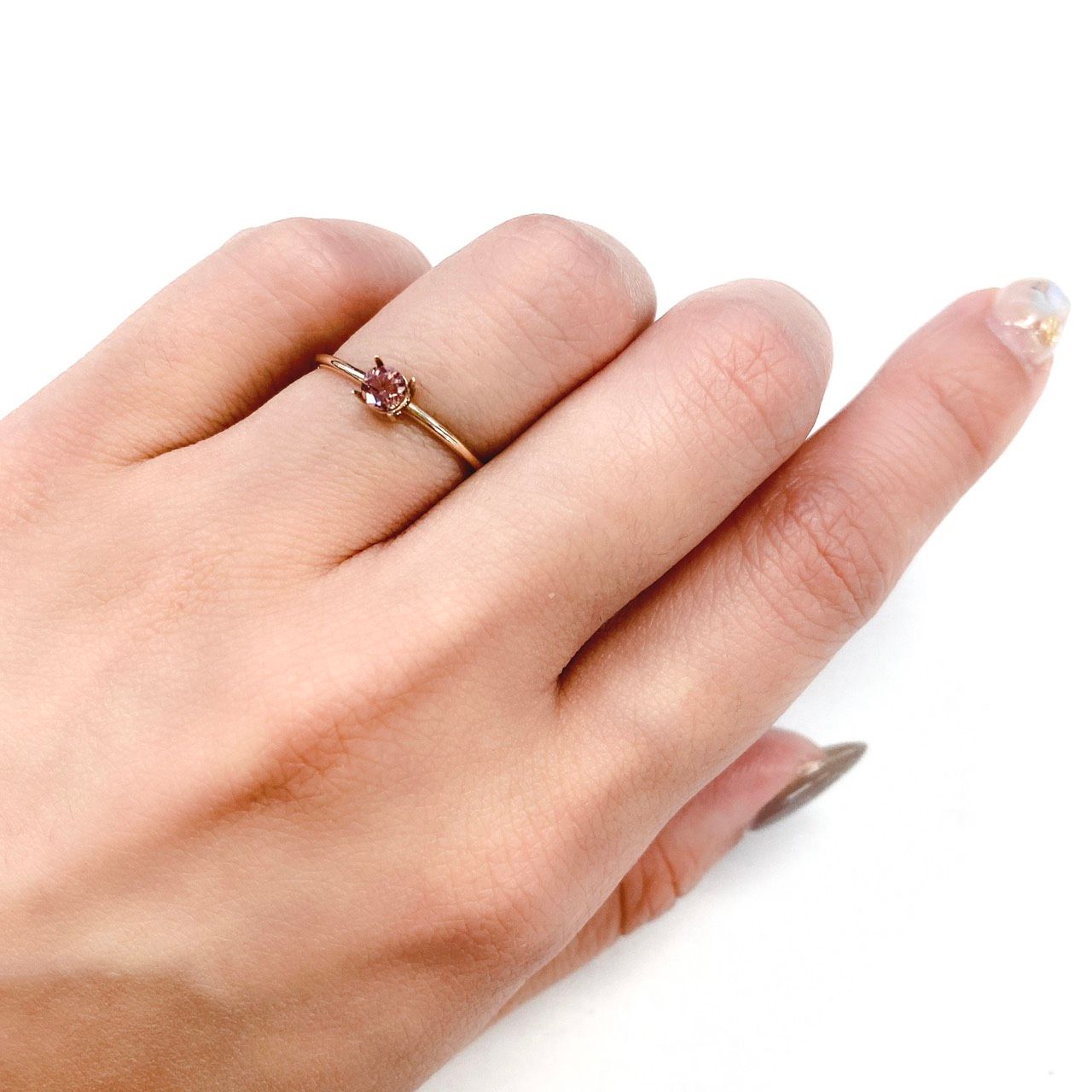 マラヤガーネット タンザニア産 ルース 0.22ct[21059382]3.6×3.6mm前後