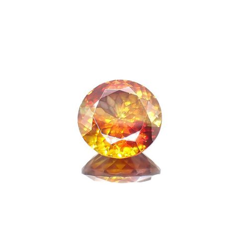 パーティカラースファレライト(宝石名パーティカラード・スファレライト)スペイン・カンタブリア州サンタンデール産 15.341ct ソ付(彩珠)[221018958]15.1x15.1mm前後