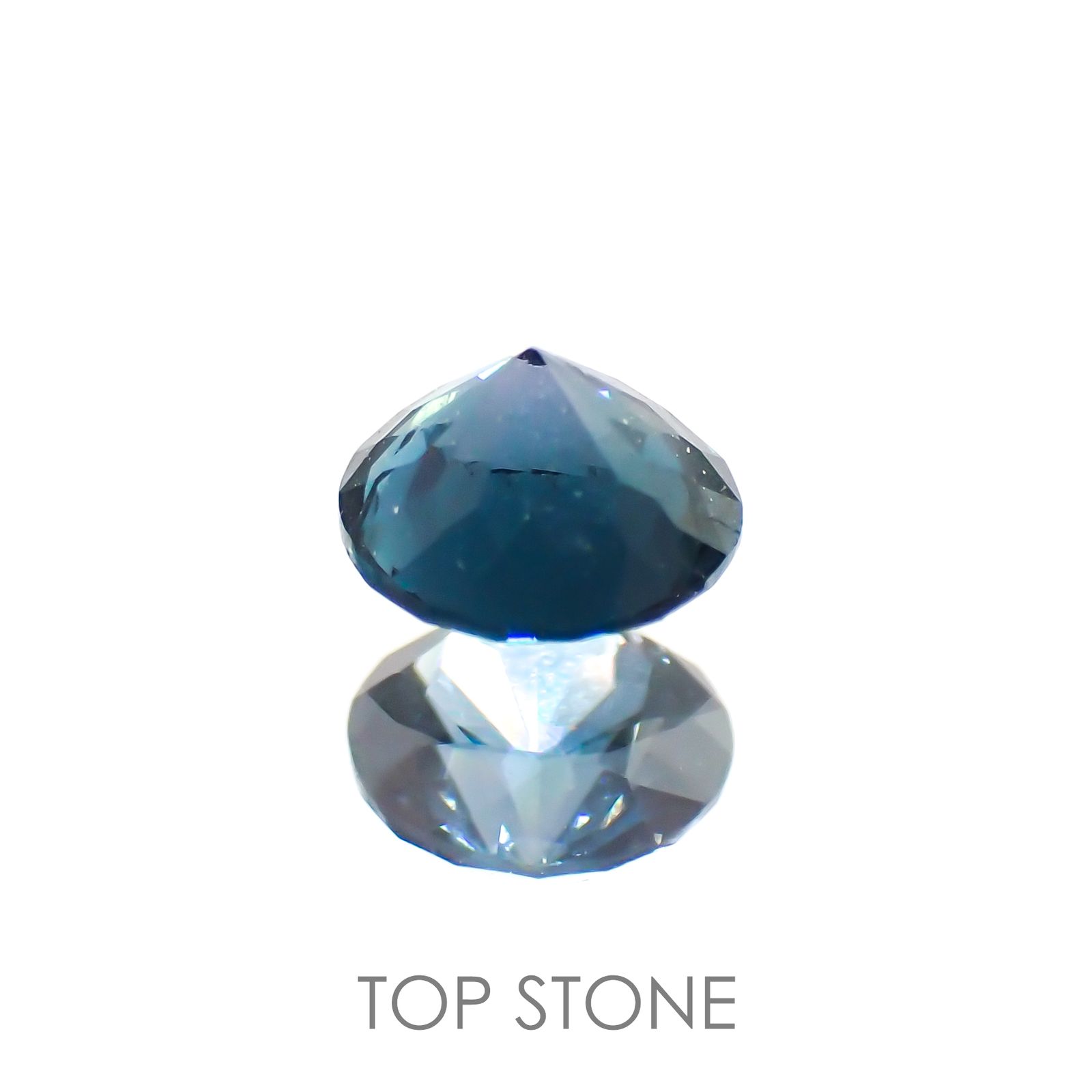 ブルーグレイッシュスピネル(宝石名スピネル) ビルマ産 0.44ct 識別済[210913457]4.6×4.5mm前後