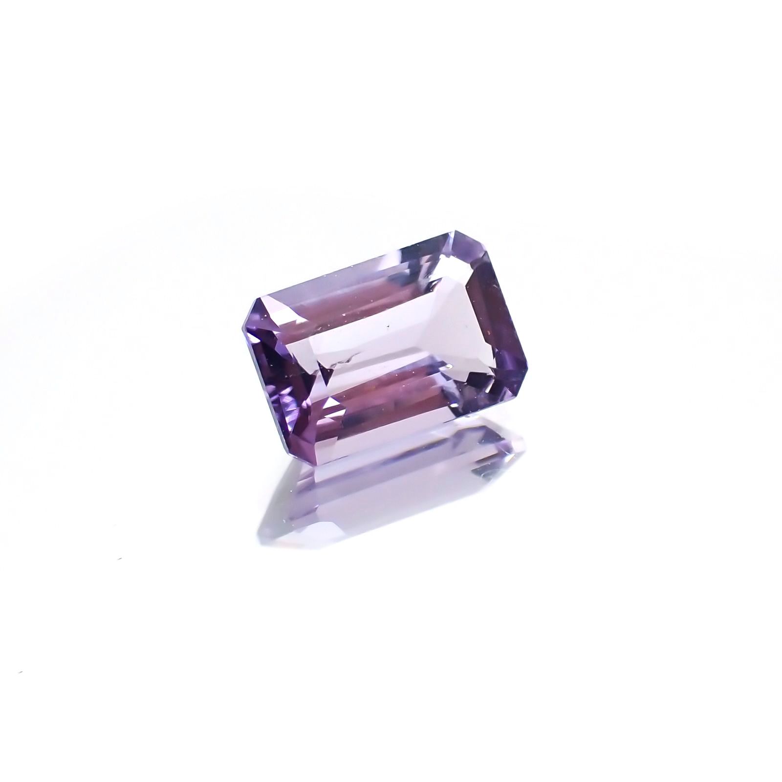 マリアライト(宝石名パープル・スキャポライト)スリランカ産 0.64ct 識別済[231224405]6.5x4.3mm前後