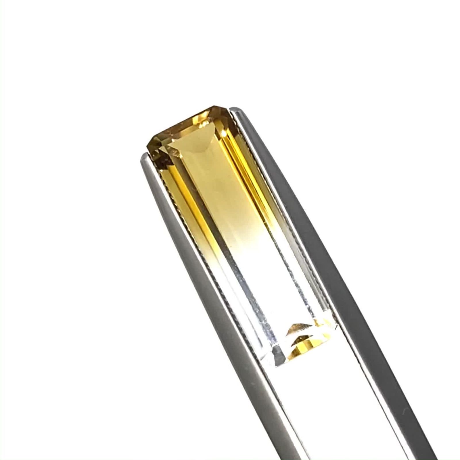 ブラジルミナスジェライス州産 ライトシトリン  トルマリン付き バイカラーシトリン ブラジル・ミナスジェライス州産 2.68ct