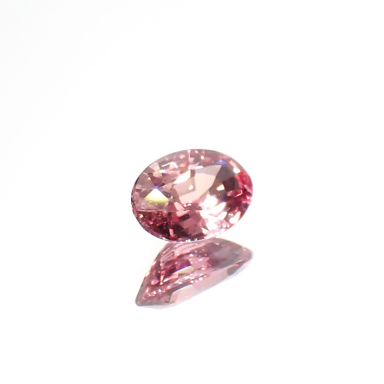 パパラチャサファイア 非加熱(宝石名サファイア/別名パパラチャ・サファイア)スリランカ産 0.48ct GIA鑑付[230521940]5.77x3.97mm前後