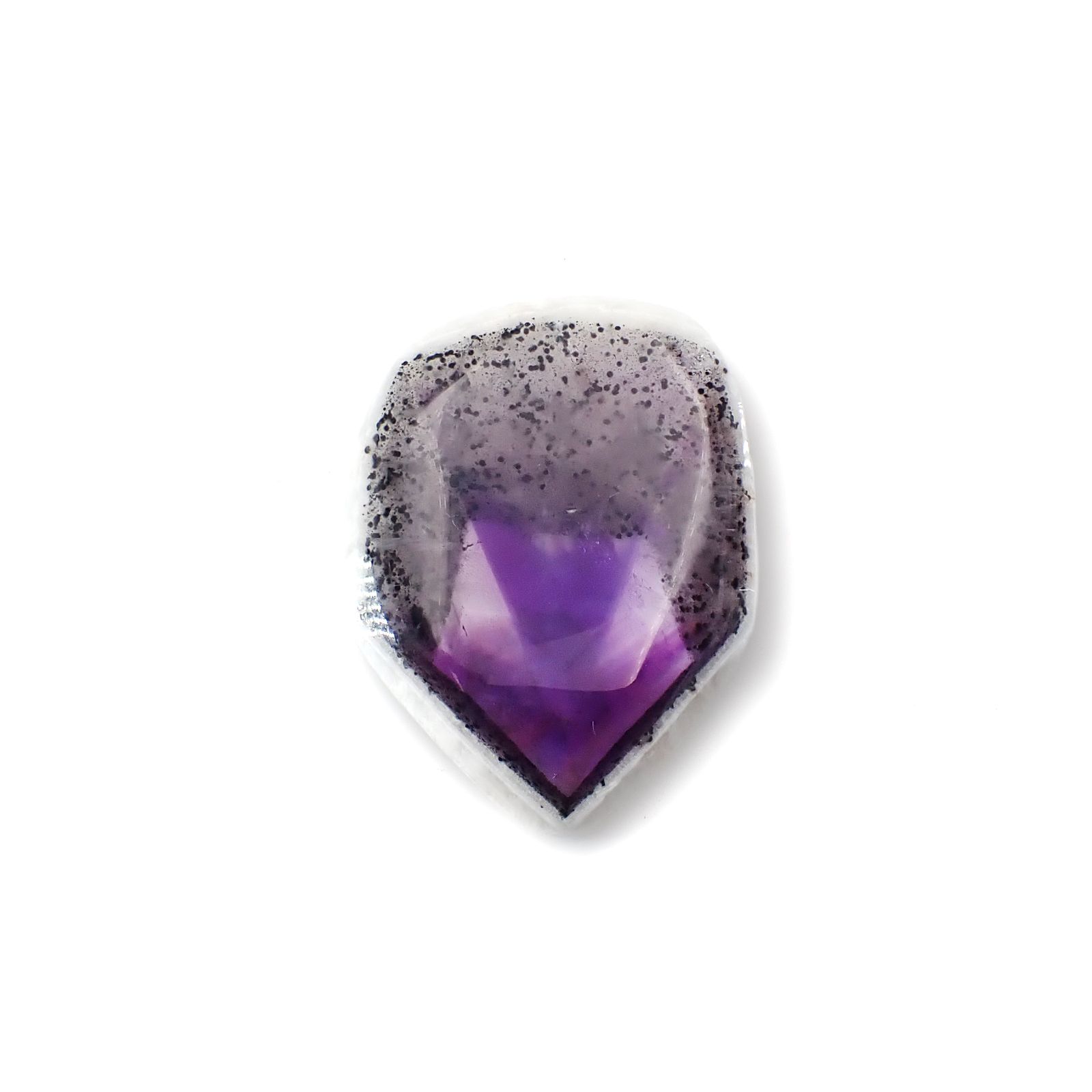 ◇フリーフォーム◇トラピッチェアメジスト 母岩付き ブラジル産 56.16ct [250730681]38.1x29mm前後