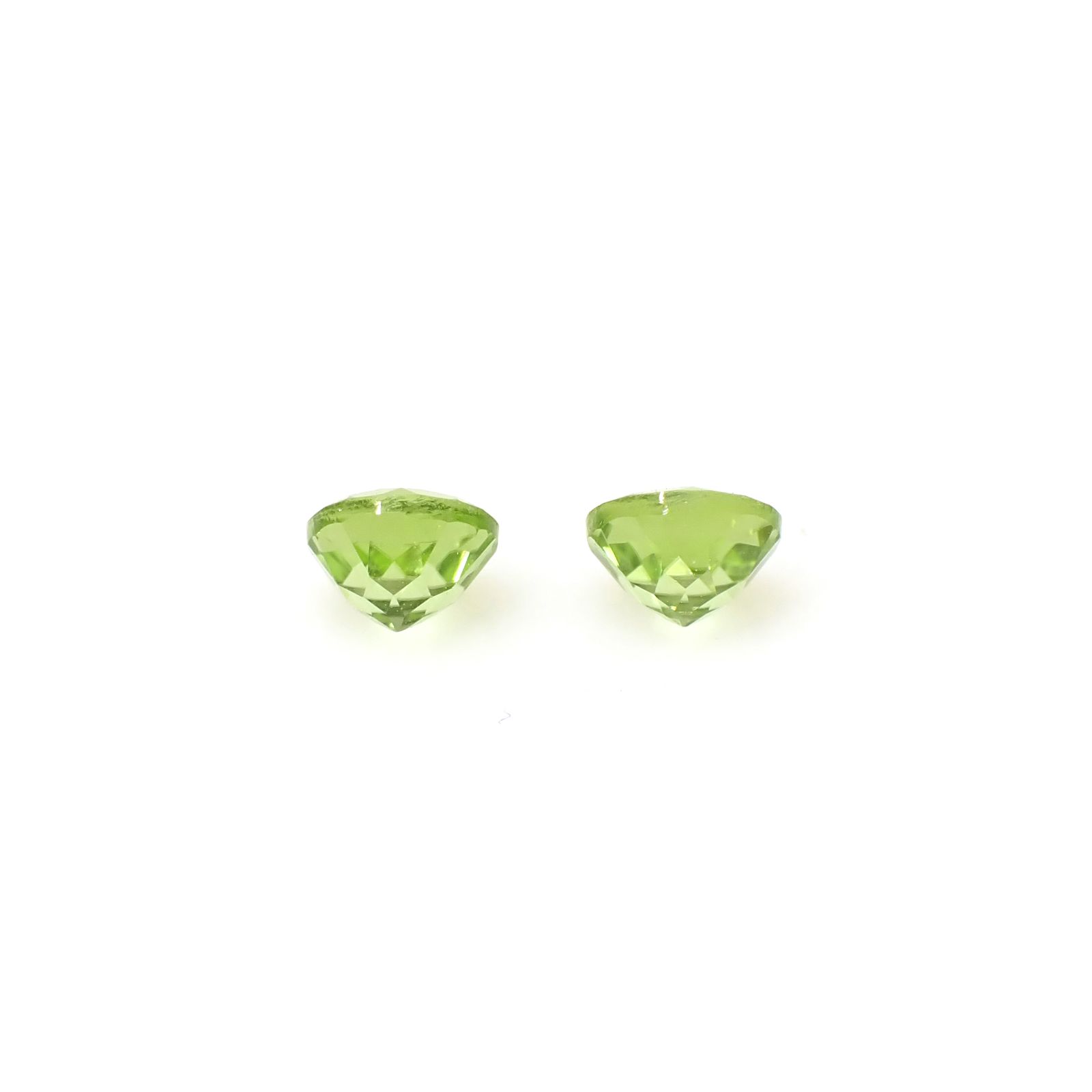 ◇ペアセット◇ペリドット 中国産 1.14ct(2pcs合計) [250730794]5x5mm前後