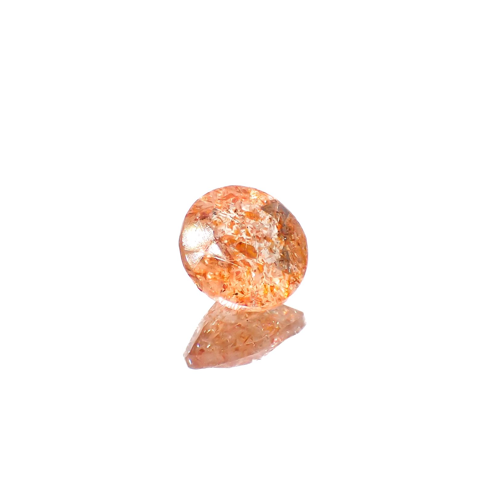 イリュージョンサンストーン タンザニア産 1.46ct[240728538]7.8x7.8mm前後